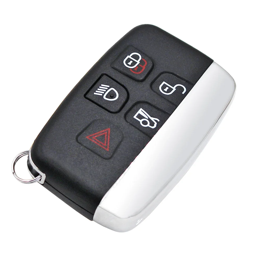 5 Buttons Keyless Entry Smart Remote Key Shell Case Fob For Jaguar XJ XF XKR XE XK F-type F PACE