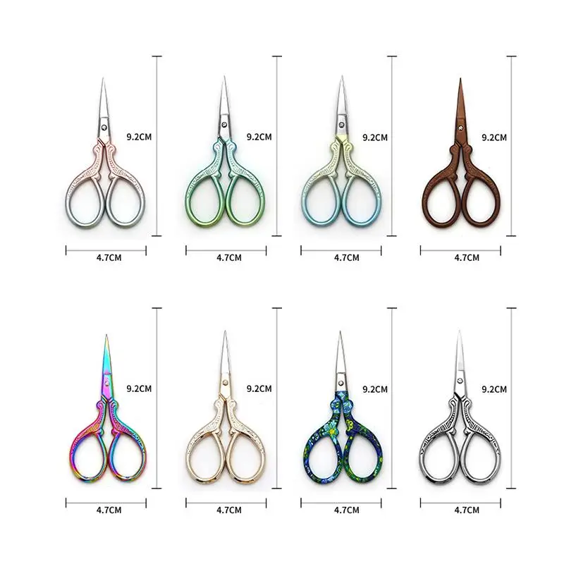 Stainless Steel Gradient Scissors Sewing Fabric Cutter Embroidery Scissors Tailor Scissor Thread Scissor Tools For Sewing Shears