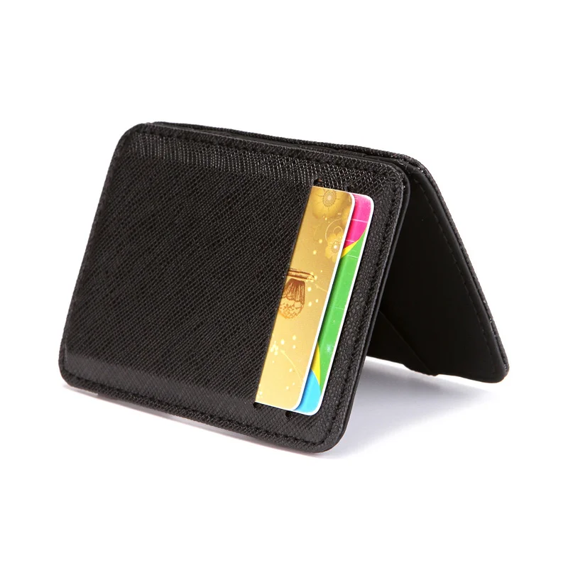 Thin Mini Wallet Men Business PU Leather Magic Wallets Credit Card Holder - 6