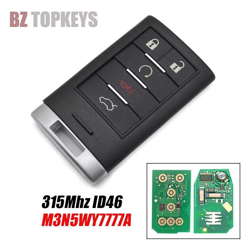 BZTOPKEYSsmartkeyfob5buttonM3N5WY7777A315MhzforCadillacSLSCTS