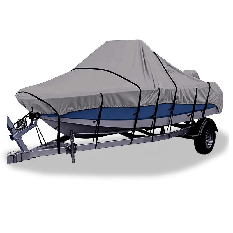 Durable Boat Sun Shade Uv Resistant Cover 16ft 17-19ft 20-22foot 23-24ft with Straps and Buckles
