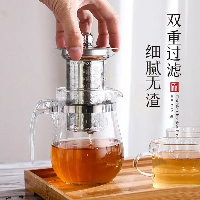 304 Stainless Steel Reusable Tea Infuser Strainer Teapot Loose Leaf Spice Filter Kitchen Accessories Handle Clip SML