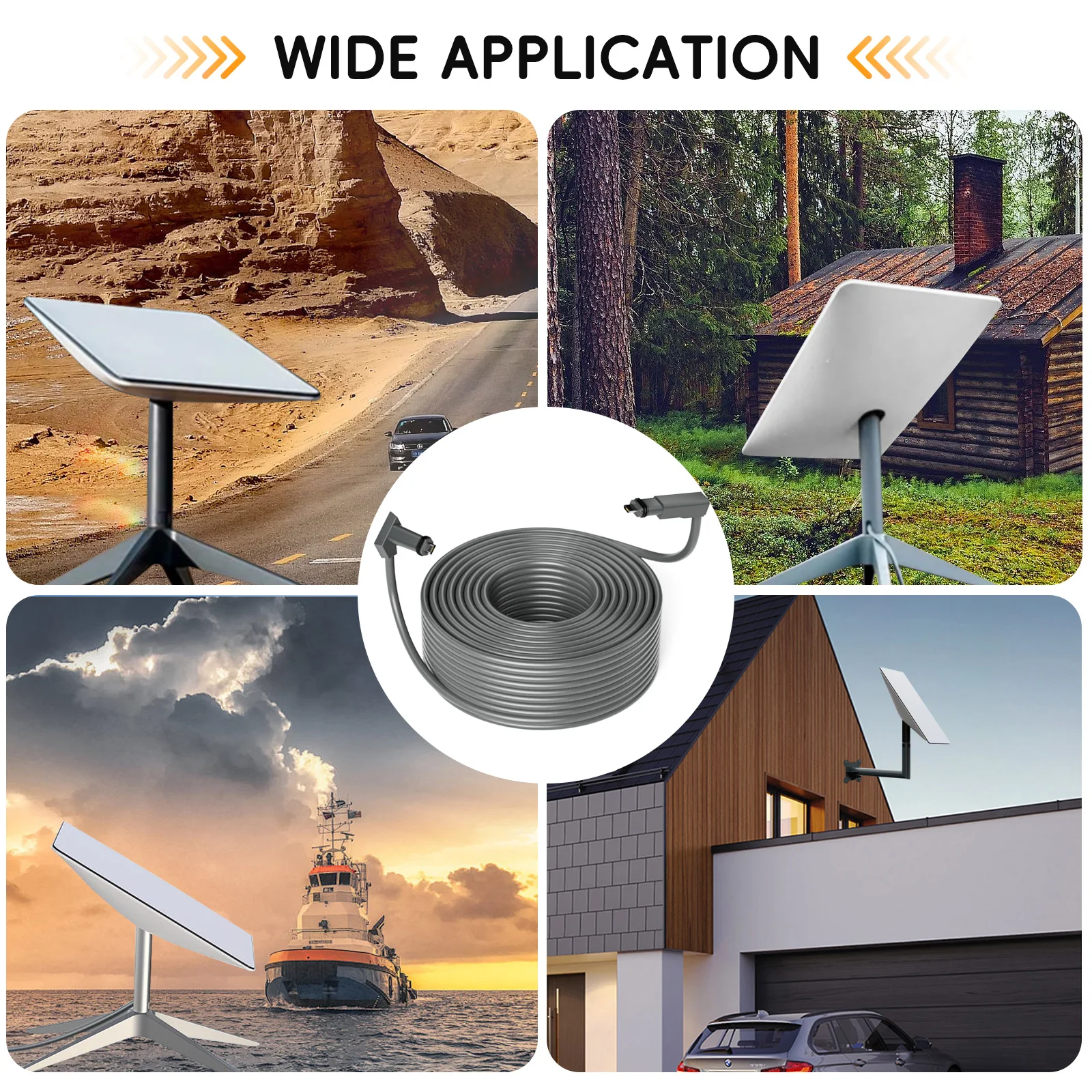 Cavo Starlink Gen 2 Da 10 Metri Per Antenna Rettangolare V2 - Impermeabile E Plug&Play - 4
