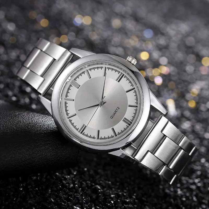Classic Simple Men's Business Quartz Watch Stainless Steel Round Dial Casual Classic Simple Men's Business Quartz WatchStainles 4