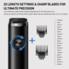 Sejoy Electric Hair Clippers Nose Hair Trimmer For Man Ears Cordless Men's Beard Trimmer Kit 8 in 1 4
