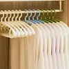 5/10pcs Adult Wide Shoulder Thickened Non-slip Clothes Hanger Household Clothes Rack Clothes Drying Rack Plastic Clothes Hanger 1