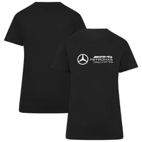 Men's and Women's Short-sleeved  Mercedes Car Leisure T-shirts 100% Cotton Printed Crew Neck Loose Large Size Top 1