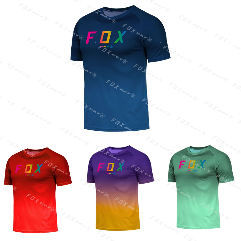 Motocross Downhill Jersey Dh Off Road Mountainbike Bat Fox Mtb T-Shirt Jersey Sneldrogende Motorcross Sportkleding Cycling Jerse