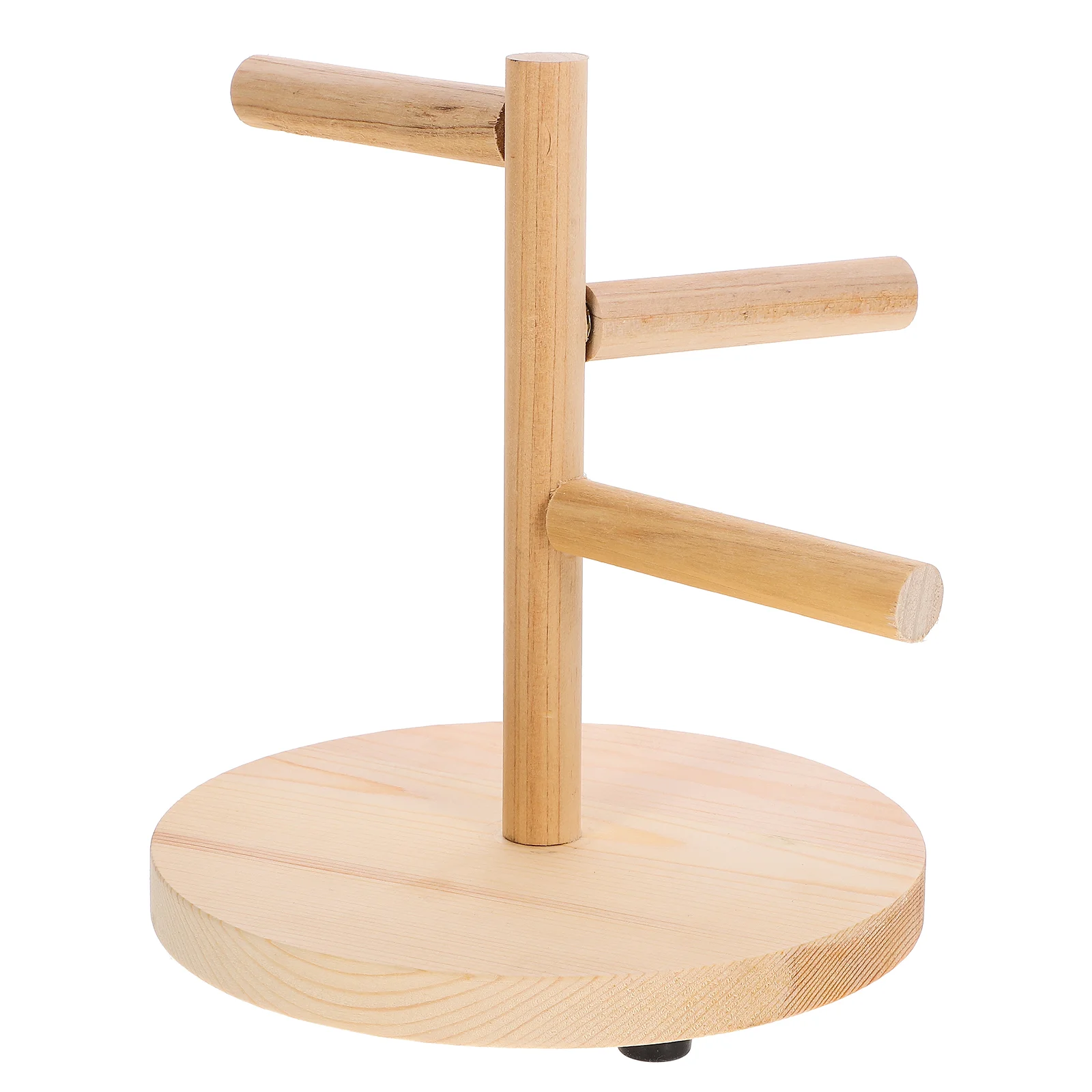 

Bird Training Stand Parrot Wood Standing Rack Parakeet Perch Desktop Accessories