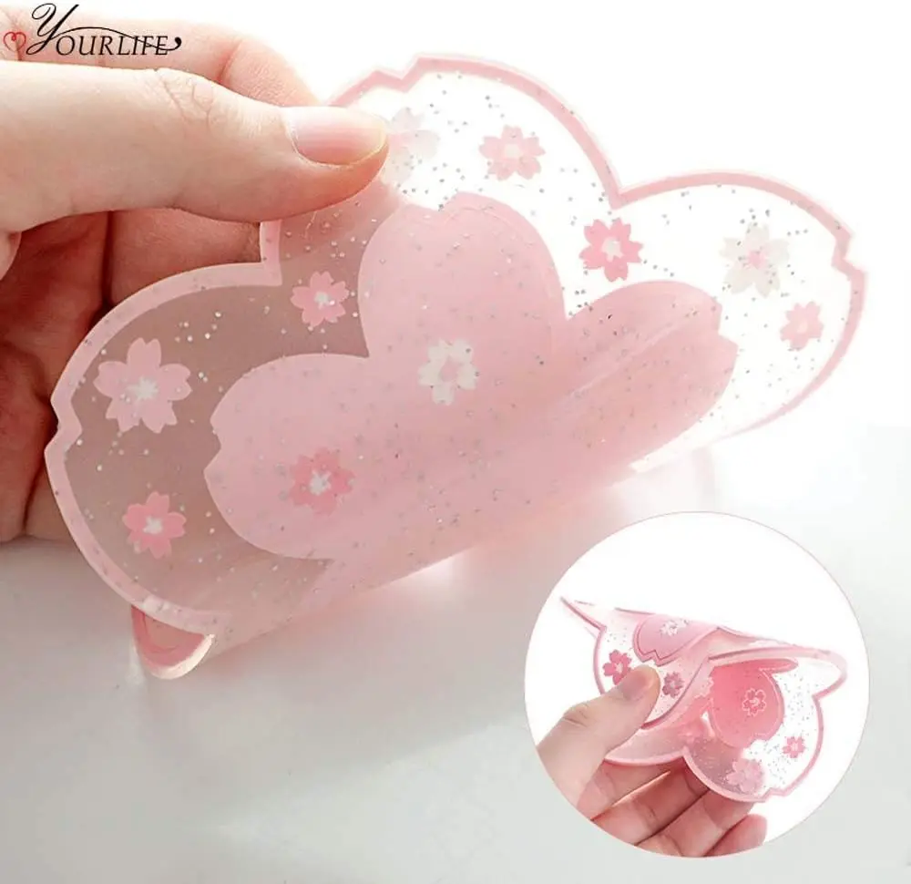 Durable Non-Slip Sakura Coffee Cup PVC Coaster Home Tea Coaster Bowl pad placemat Coaster(S)