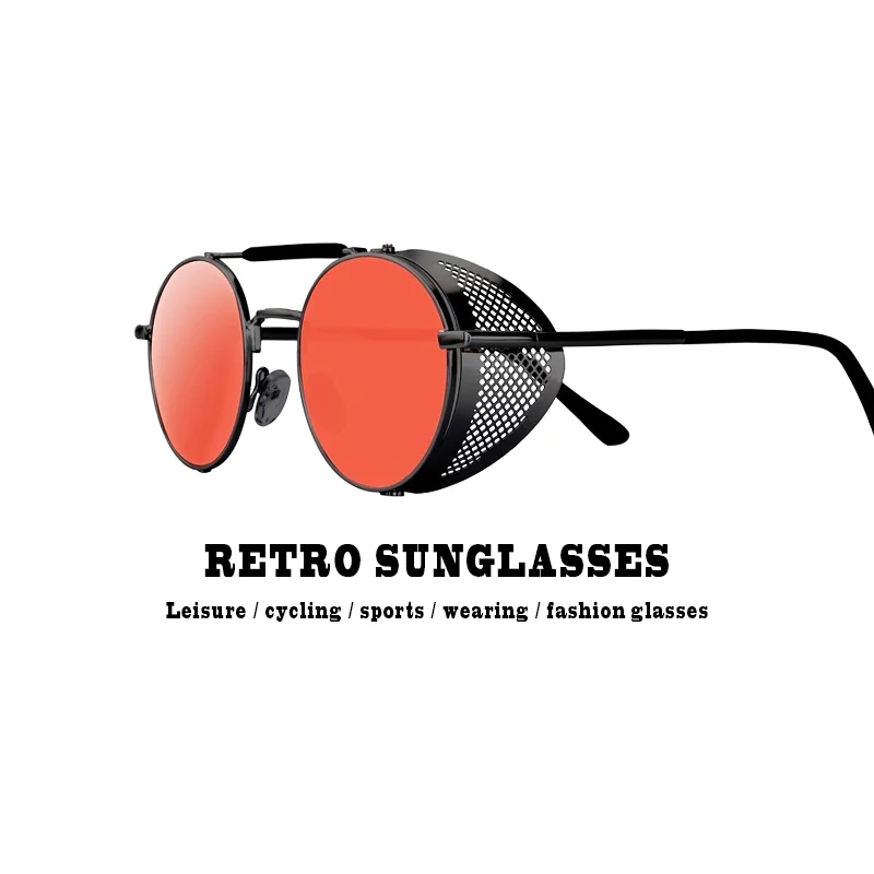 Motorcycles Outdoor Cycling Vintage Riding Glasses Steampunk Personality Retro Goggles Travel Sunglasses Wind Mirror | Автомобили и