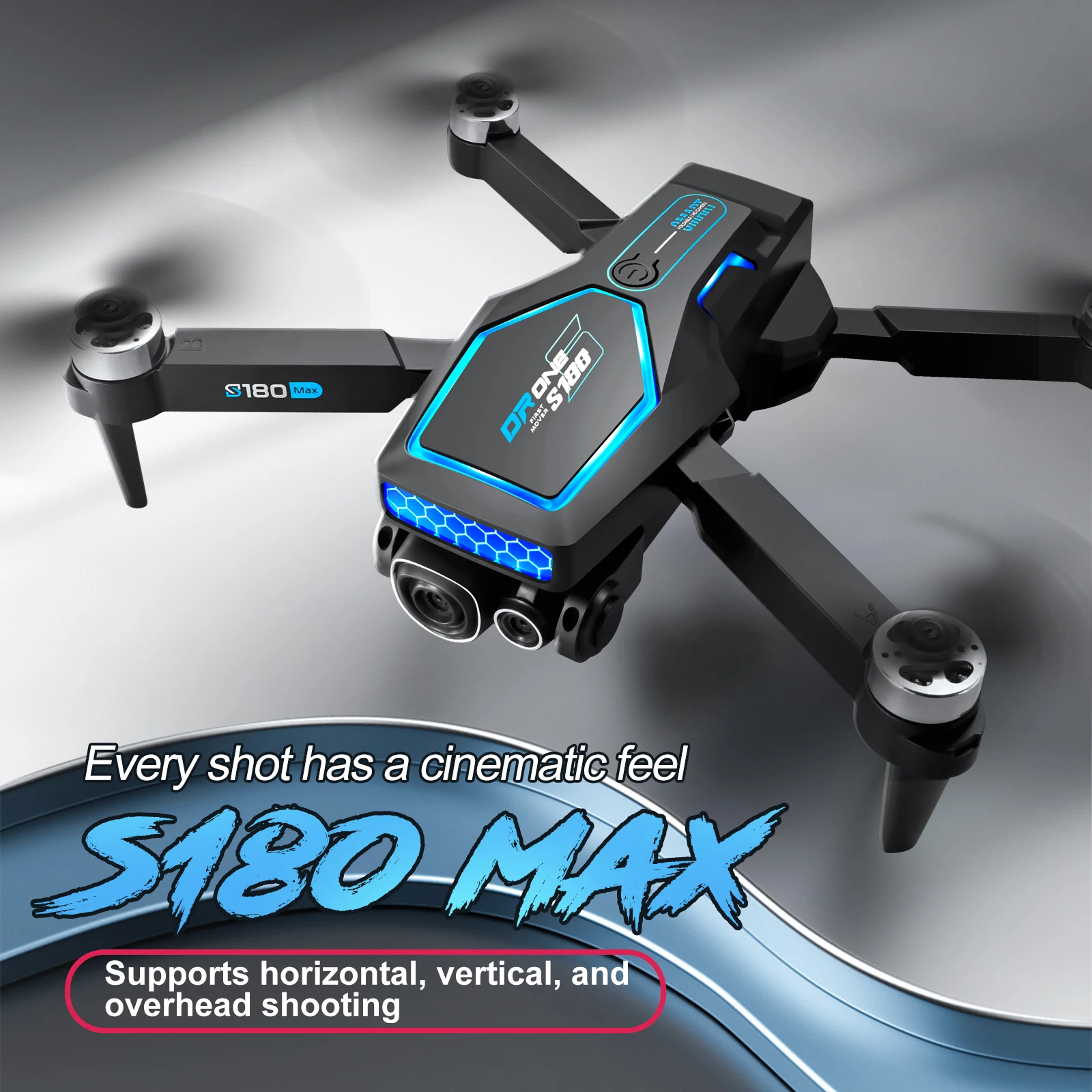 Description Picture 2 of itemIconic Brand 2024 NEW S180 MAX Drone Professional 8K ESC HD Triple-Camera Aerial Dron Optical Flow Brushless Avoidance Foldable UAV