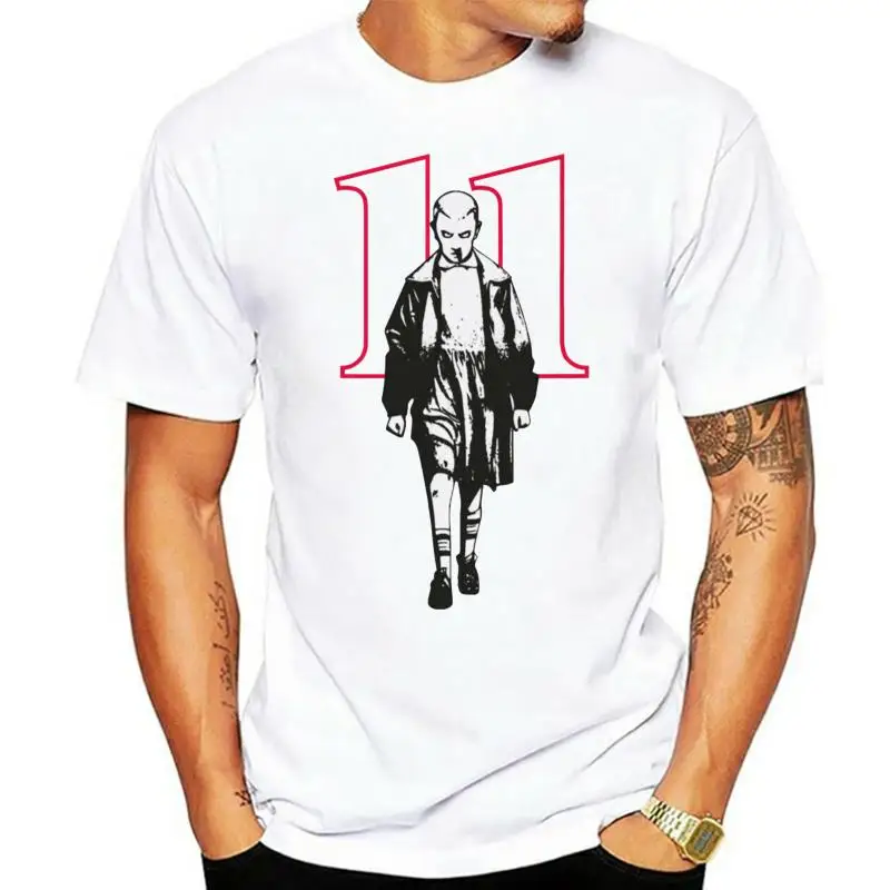 thumbnail image 1 of Stranger Style Pop Culture Things Eleven Cosplay Men'S T-Shirt Size S-Xxl Custom Print Tee Shirt, 1 of 5