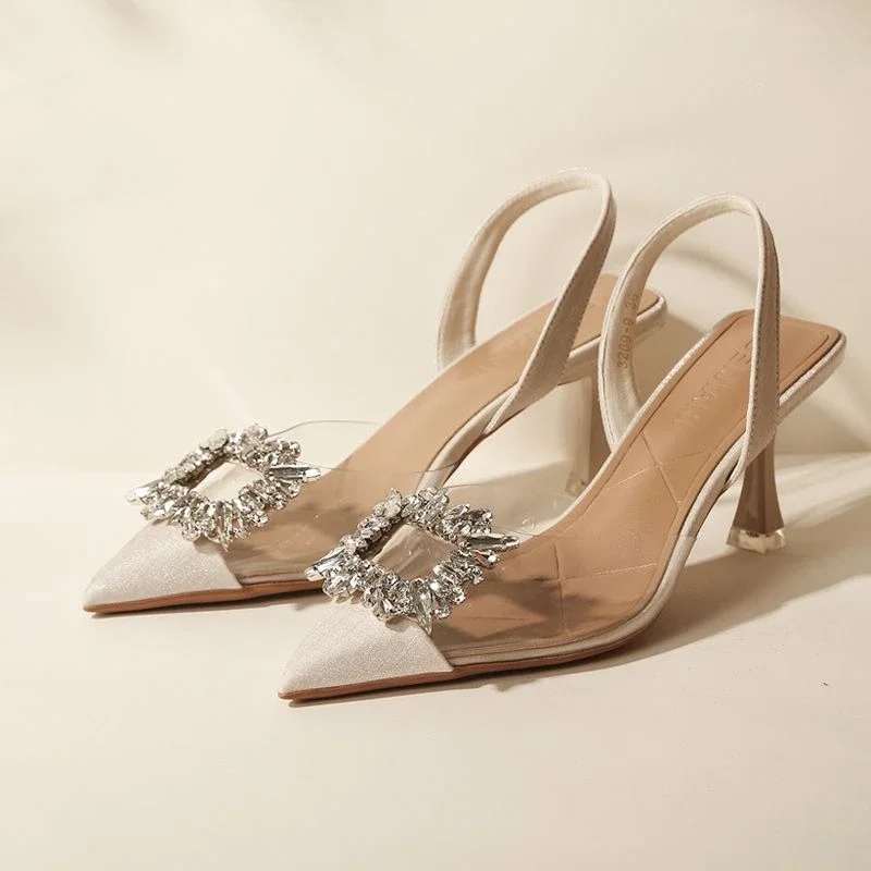 

Закрытые сандалии для телефона, женские полуботинки со стразами, Азиатский Размер, трендовая винтажная Роскошная повседневная обувь, Корея