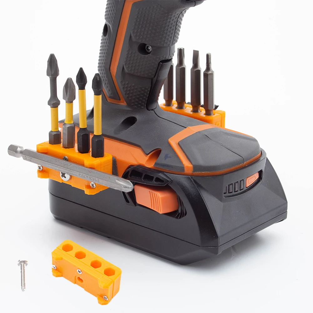 

For Ridgid Series Tools Screwdriver Batch Head Rack Five-Hole with Screws Magnet Drill Set (Drill and Bits are not included)