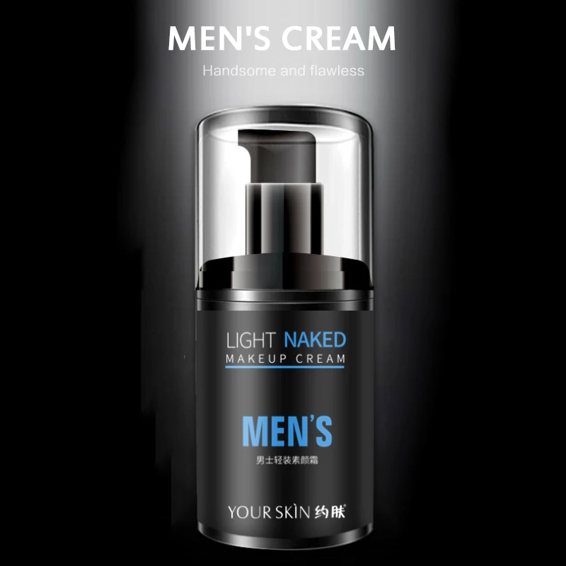 Lazy Men's Isolation Cream Invisible Pores Facial Brighten Correcting Skin Tone Refreshing Moisturizing Oil Control Cosmetics