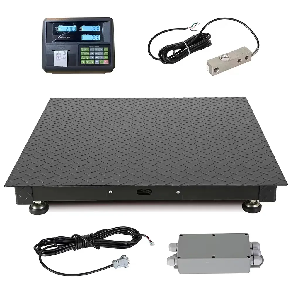 Hot Sale Industrial Digital Weighing Scale 3 Ton Carbon Steel Floor Platform Scales