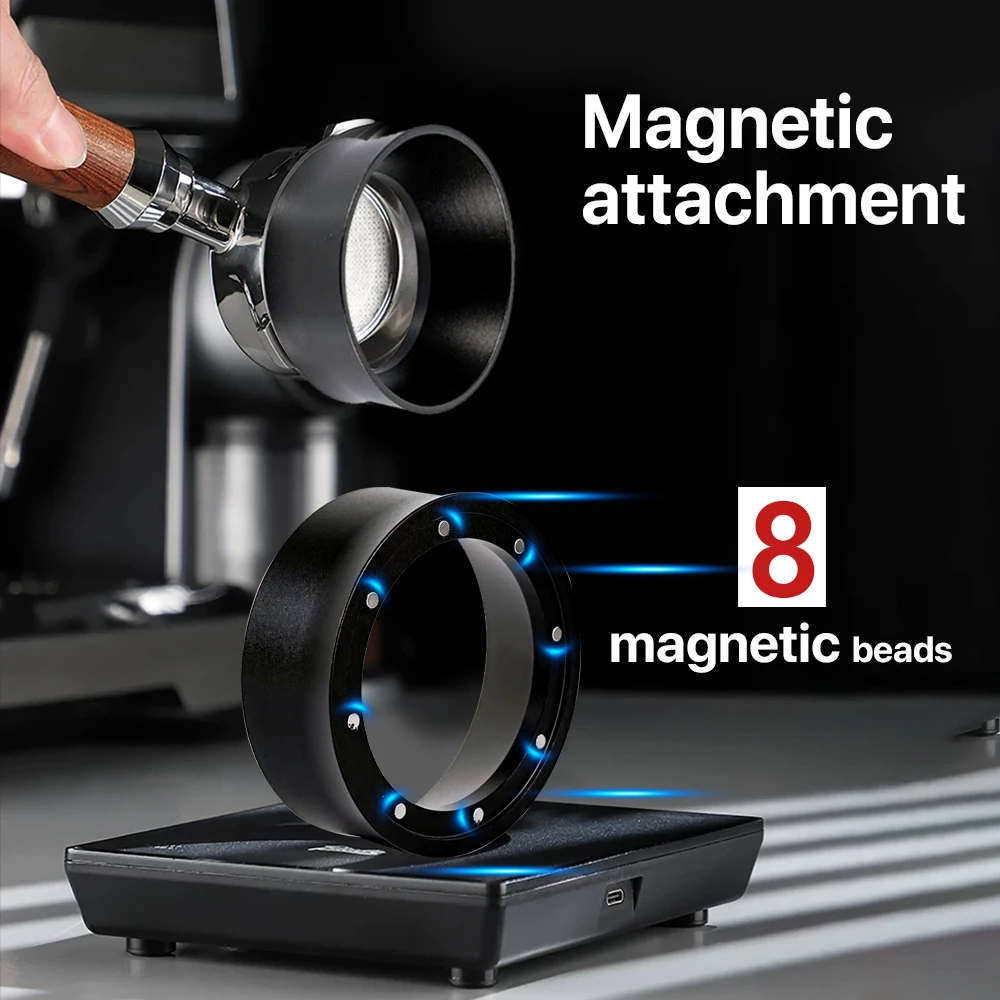 Magnetic Coffee Dosing Funnel and Portafilter Ring - Essential Barista Tool