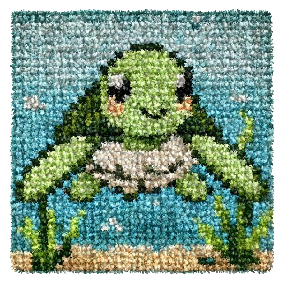 Turtle Koala Carpet Embroidery Latch Hook Kit Cute Animals Undefined Latch Hook Rug Button Pad Package Smyrna Package Carpet DIY craft supplies carpet embroidery kit