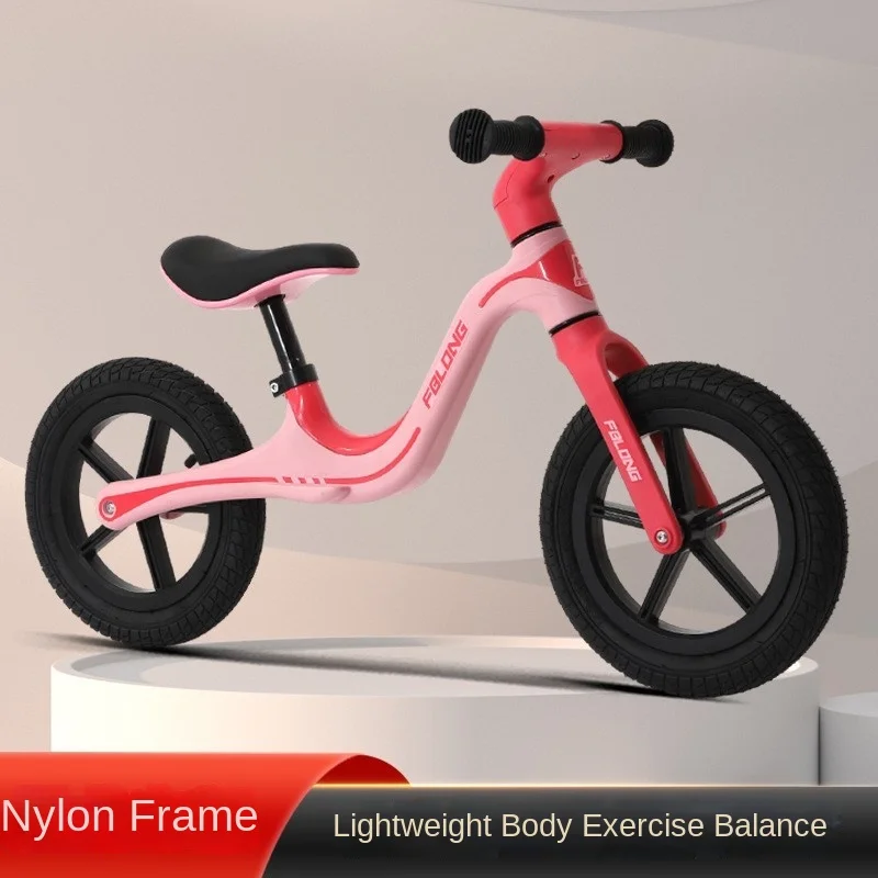 Cooya Store Children's Balance Bike 14 inch Non Pedal Bike 2-in-1 Sliding Scooter 1-3 Year Old Baby Walker Lightweight Body