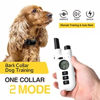 Dog Training Bark Collar 2 in 1 No Bark Control Collar 800M Rechargeable Dog Electric Collar Remote Waterproof Dog Pet Product 1