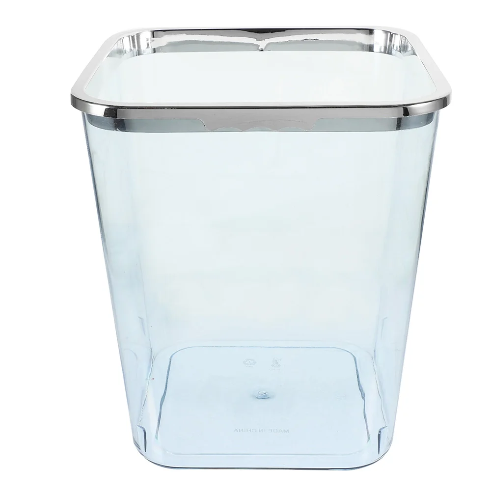 

Transparent Trash Can Garbage for Office Bedroom Kitchen Household Bin Pp Waste Basket Cans