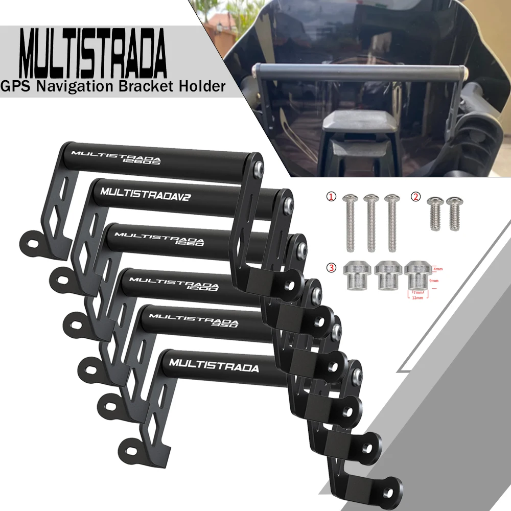 2023 Supporto Per Staffa Di Navigazione Per Moto Supporto Per Telefono Gps Per Ducati Multistrada V2S V 2 S Travel 1260 1200 2016 - 2022