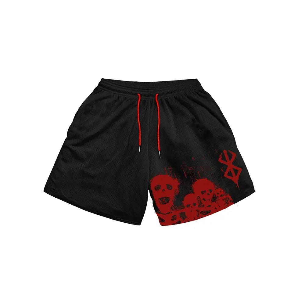 New Anime 3D Printed Comic Gym Fitness Mesh Quick Drying Sports Fashion Shorts Breathable Summer Suitable For Both Men And Women