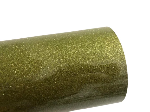 Color Glitter Heat Transfer Vinyl Film - Iron-On HTV for Heat Press and Cutting Plotter