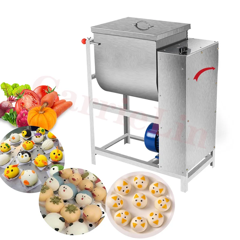 220V Electric Dough Kneading Machine 15/25Kg Flour Mixers Commercial Food Spin Mixer Stainless Steel Pasta Stirring Making Bread 3