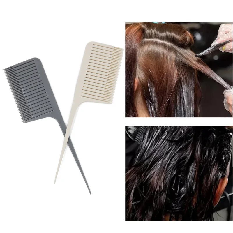 

Profession Hair Dyeing Comb Weave Comb Tail Pro-hair Coloring Highlighting Comb Cutting Hair Brush for Hairdressing Tools