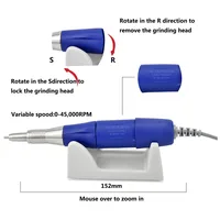 35K/40K/45K Authent 65W Electric Nail Drill Machine Strong 210 plus 105L 102L 2.35mm Model Manicure Pedicure Nail File Bit 2