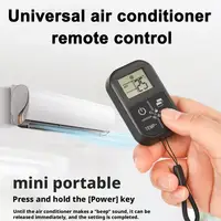 Nouvelle Mini télécommande universelle AC avec affichage de la température, batterie CR2032, télécommande de climatiseur compacte pour toutes les marques 4