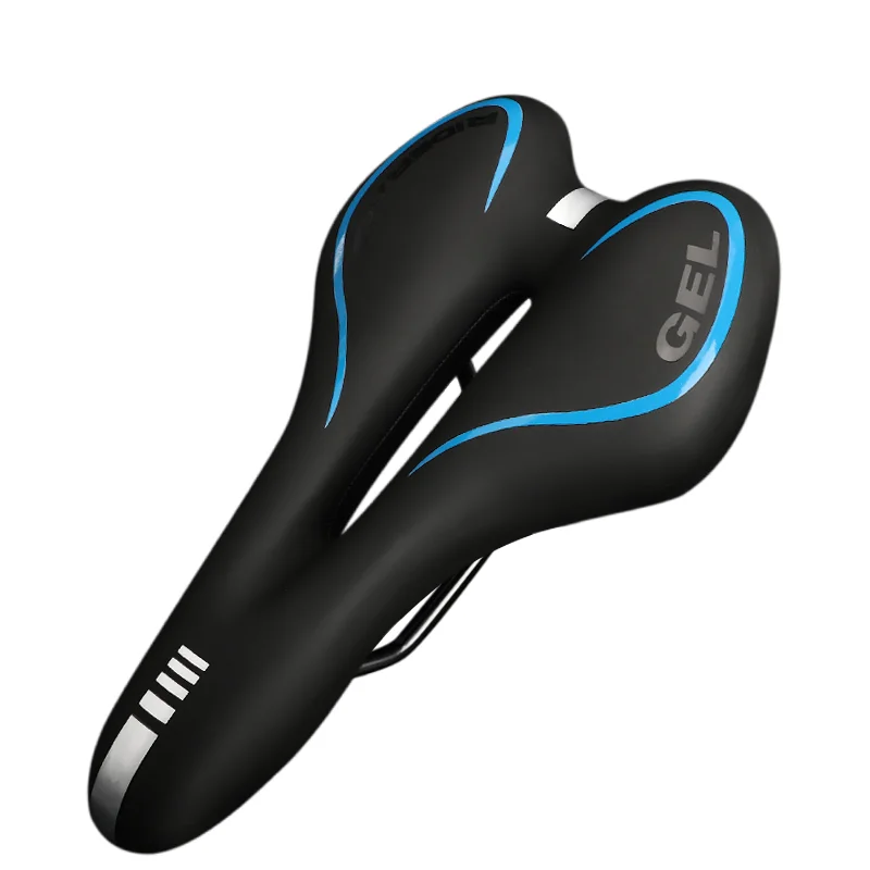 Silicone Cushion PU Leather Shockproof Gel Bicycle Saddle