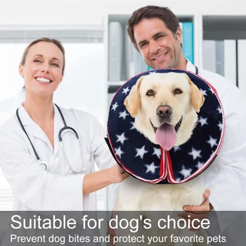 Pet Donut Cat Collar Protective Recovery Dog Collar after Surgery for Cat Dog Inflatable Comfy Soft Blow-up Dog Cone Collar 3