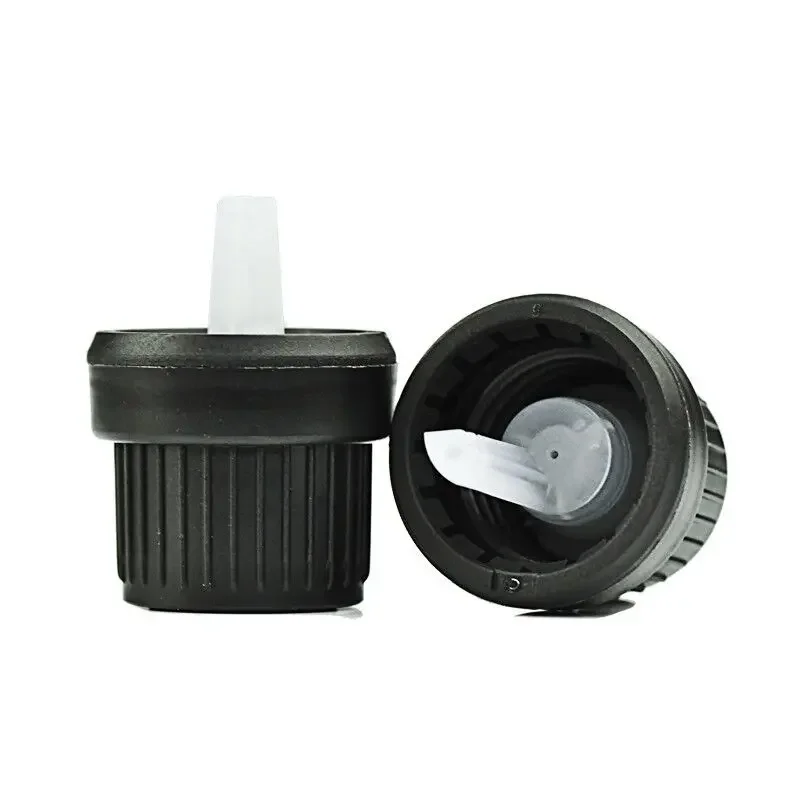 Bottle cap 18mm screw tamper evident cap with drop plug for essential oil bottle plastic cap for 5ml/10ml/15ml/20ml/30ml/50ml/100ml bottle
