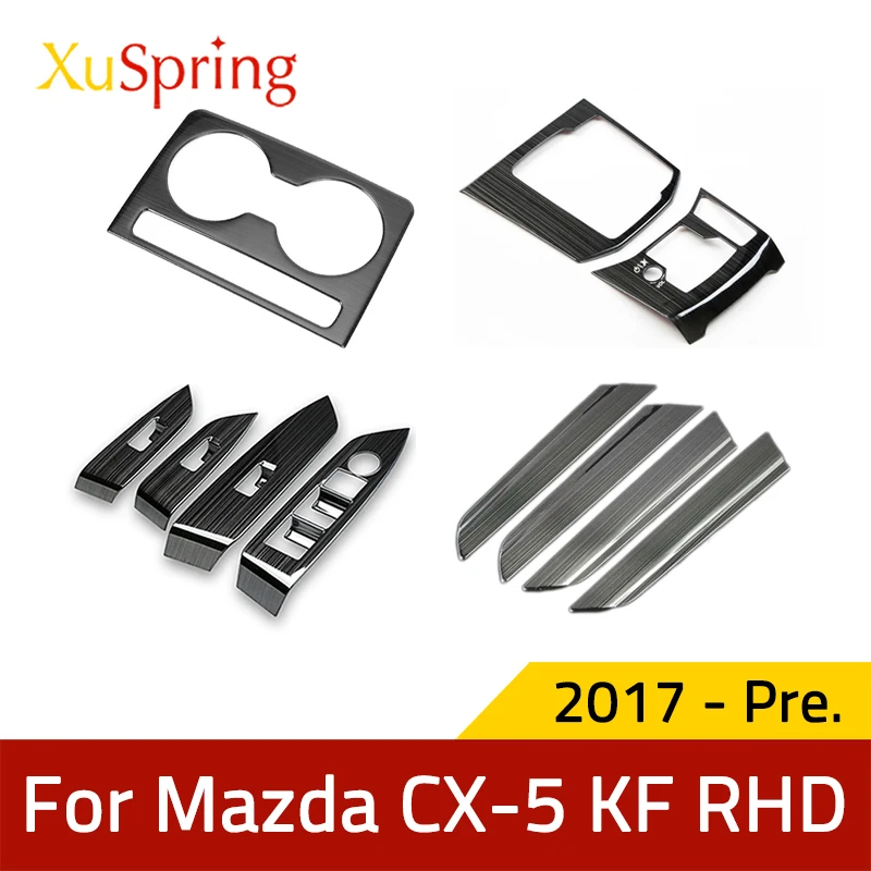 

Car Styling For Mazda CX-5 CX5 2017-2024 KF RHD A Pillar Air Outlet Speaker Bezel Trim Ring Frame Stickers Inner Garnish Cover