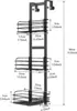 Over The Door Shower Caddy Pantry Organizer Rack with Reliable Hooks, Sturdy Hanging Shower Organizer Shelf Basket Storage Rack 1