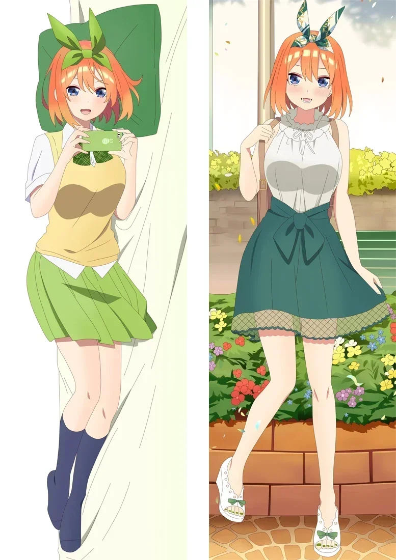 

Оригинальные Quintuplets Nakano Yotsuba Подушка «Dakimakura» 2, Обложка для подушки с боковой печатью, Otaku Waifu
