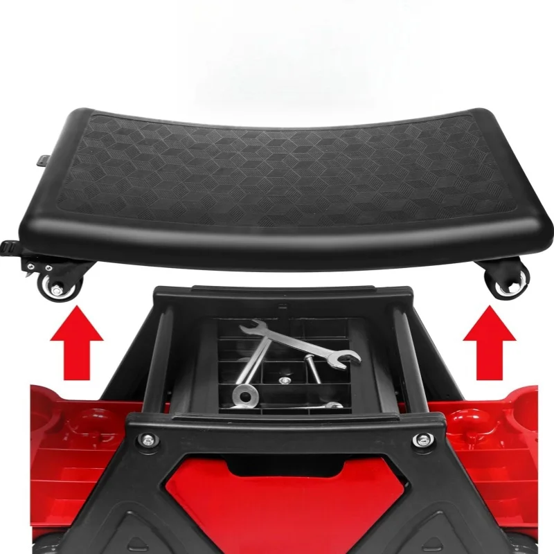 Multi-Function Creeper Chair Heavy Duty Mechanic Stool For Car Wax Polishing Construction Camping Mobile Car Wash Beauty Tool