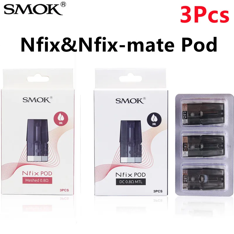 Tanie 3PC Vape oryginalny SMOK Nfix nfix-mate Pod elektroniczny papierosowy wkład sklep