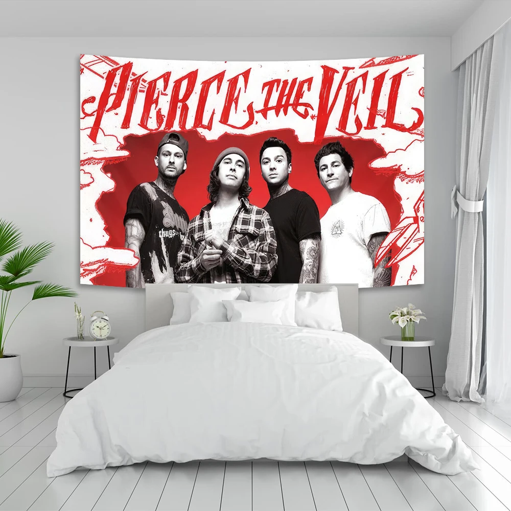 

Pierce The Veil Band Poster Tapestry Painting Canvas Gift Wall Art Living Room Bar Dormitory Décor