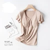 Summer Fashion Short Sleeve Breastfeeding T-shirt Pregnant Women Postpartum Mommy Outing Tops Maternity Mother Nursing Clothes 2
