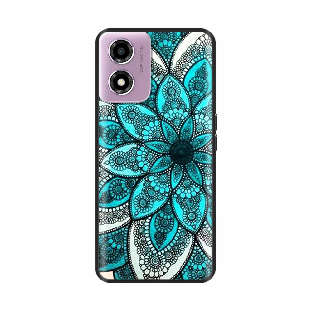 Motorola Moto E14 Soft TPU Silicone Protective Back Cover with Printed Design