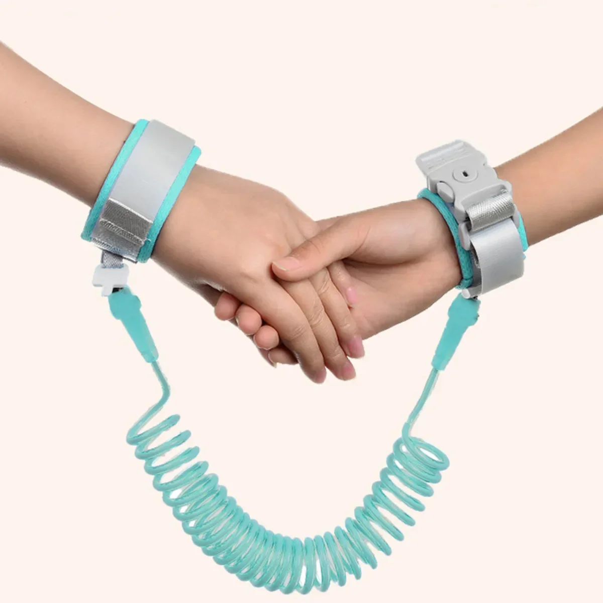 Baby Loss Prevention Bracelet Children's loss prevention bracelet Key lock with anti release rope Children's anti loss traction rope when going out Spring rop