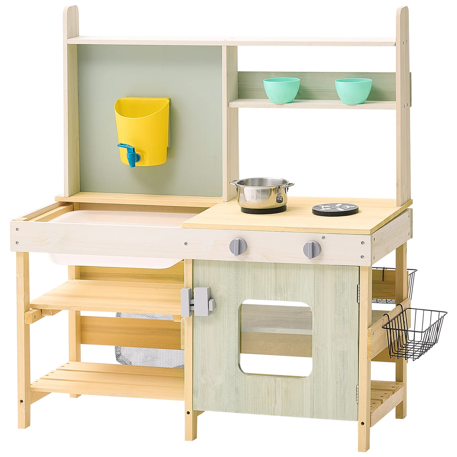 Wooden Outdoor Play Kitchen Set for Kids