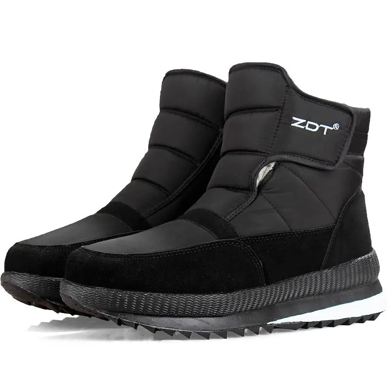 Winter Boots Men Shoes Large Size Waterproof Snow Boots Thickened Cotton Ankle For Women Shoes Non-slip Warm Fur Men Boot