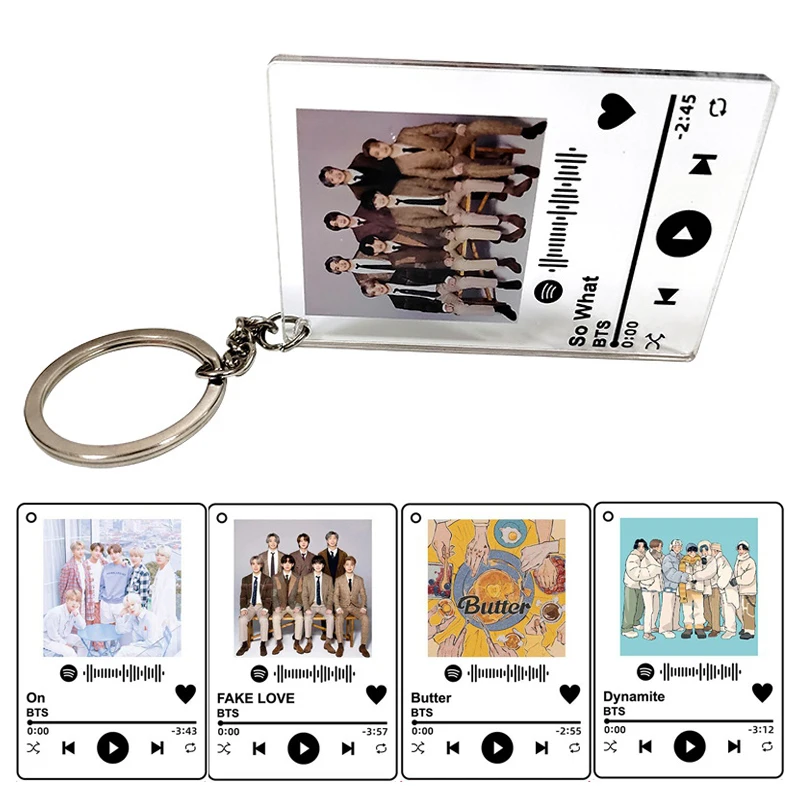 Новый акриловый брелок музыкальная песня певица BTS имя персонализированный для
