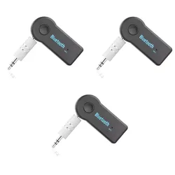 Wireless 3 - in - 1 Bluetooth Adapter & Car Charger with Audio Receiver and Transmitter Functionality (3 pcs)