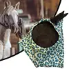Horse Fly Face Cover Leopard Print Pattern Equestrian Supplies Comfortable Breathable Anti-Mosquitoes Cover Horse Care Product 5